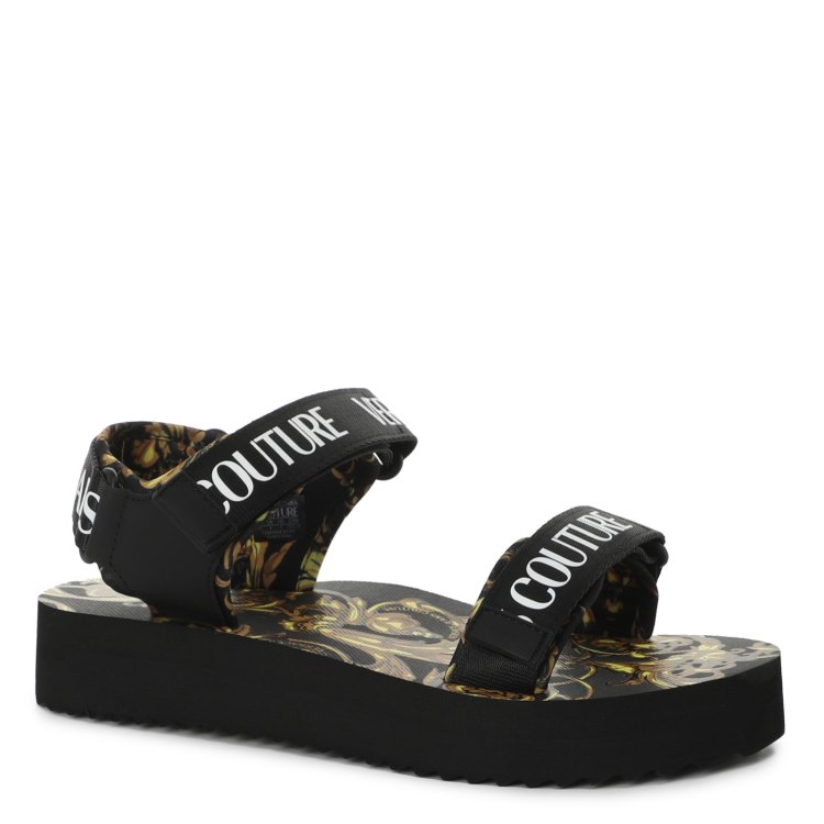 

Сандалии женские Versace Jeans Couture 72VA3SX4 черные 37 EU, 72VA3SX4