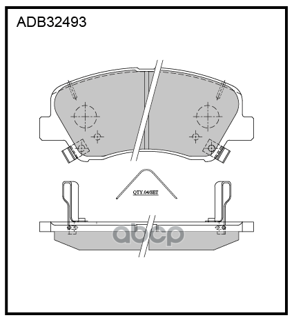 

Тормозные колодки ALLIED NIPPON передние с отверстиями для пружин adb32493