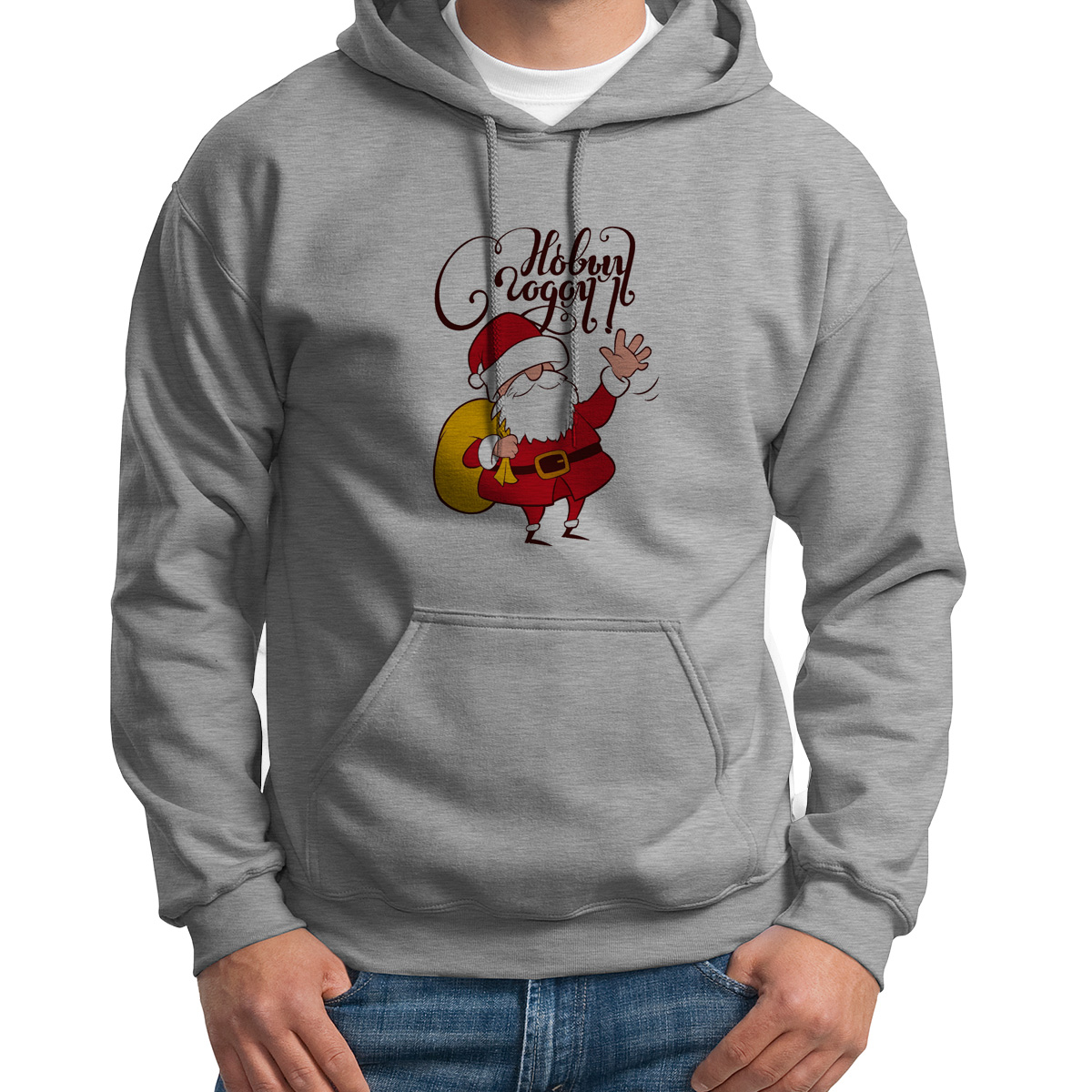 

Худи унисекс CoolPodarok С новым годом серое 50 RU, S0113754