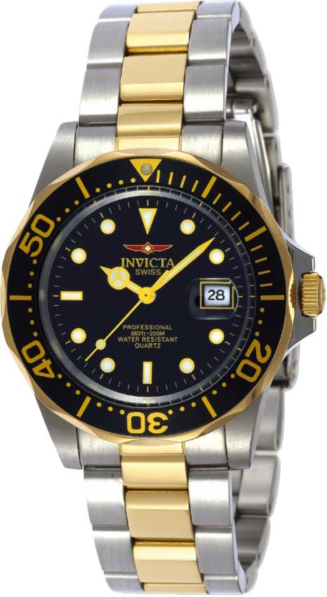 фото Наручные часы мужские invicta in9309 серебристые/золотистые