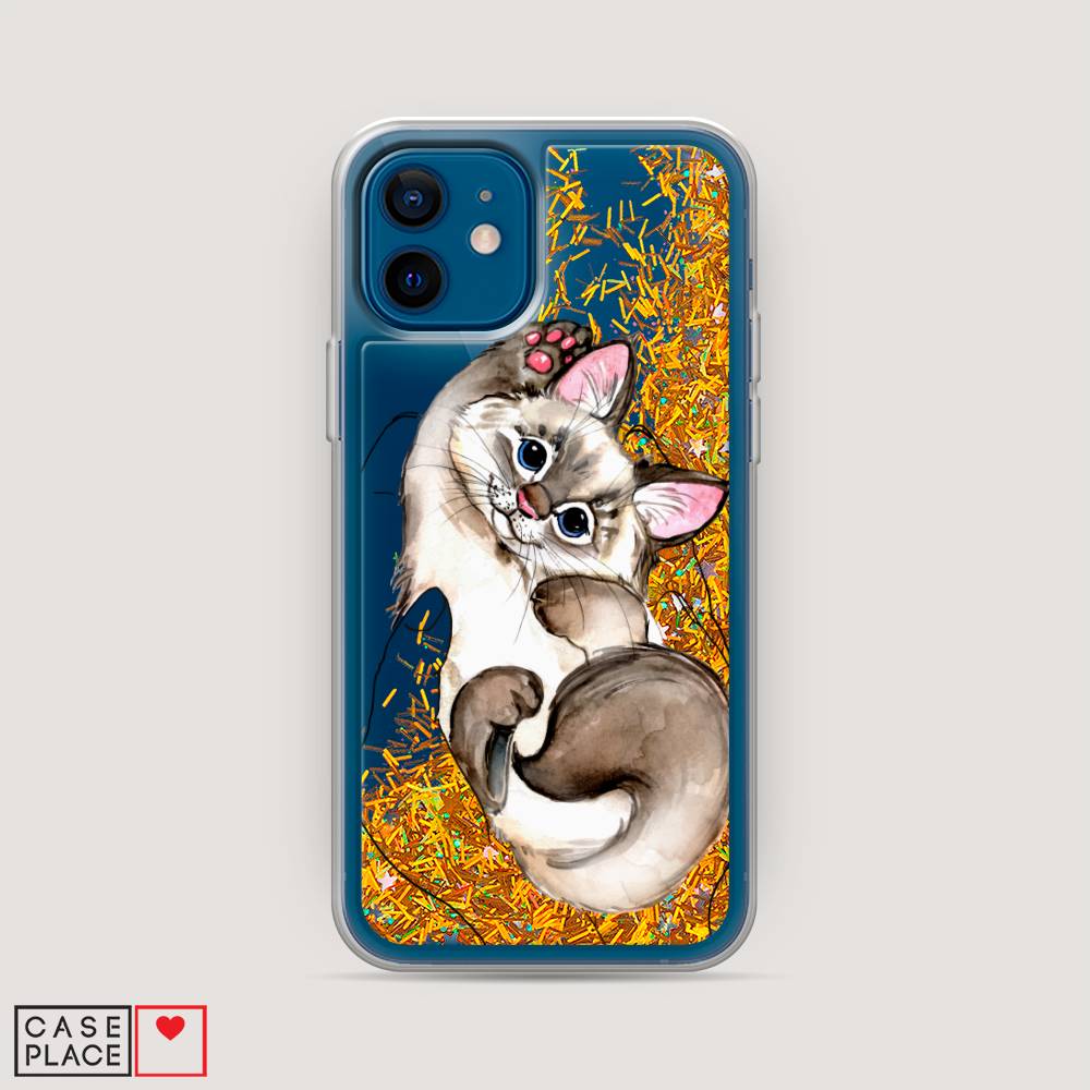 

Чехол Awog на Apple iPhone 12 mini / Айфон 12 mini "Котенок в ладошках", Разноцветный, 12690-1