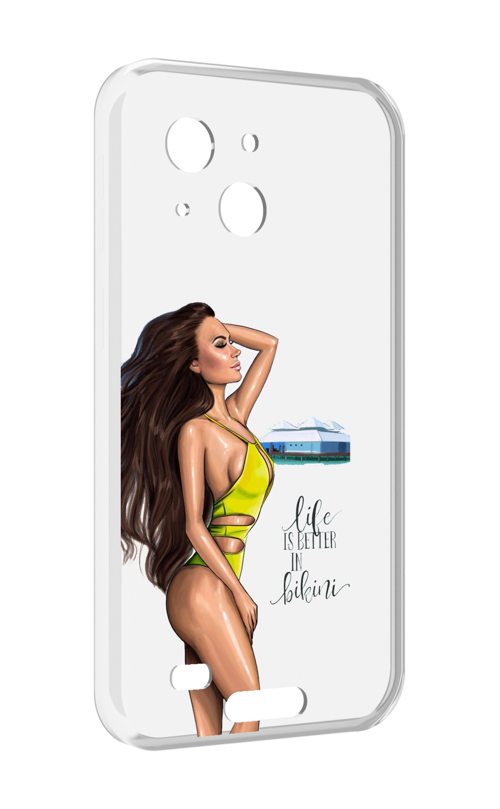 

Чехол MyPads Девушка-в-купальнике для Oukitel WP20 / WP20 Pro, Прозрачный, Tocco