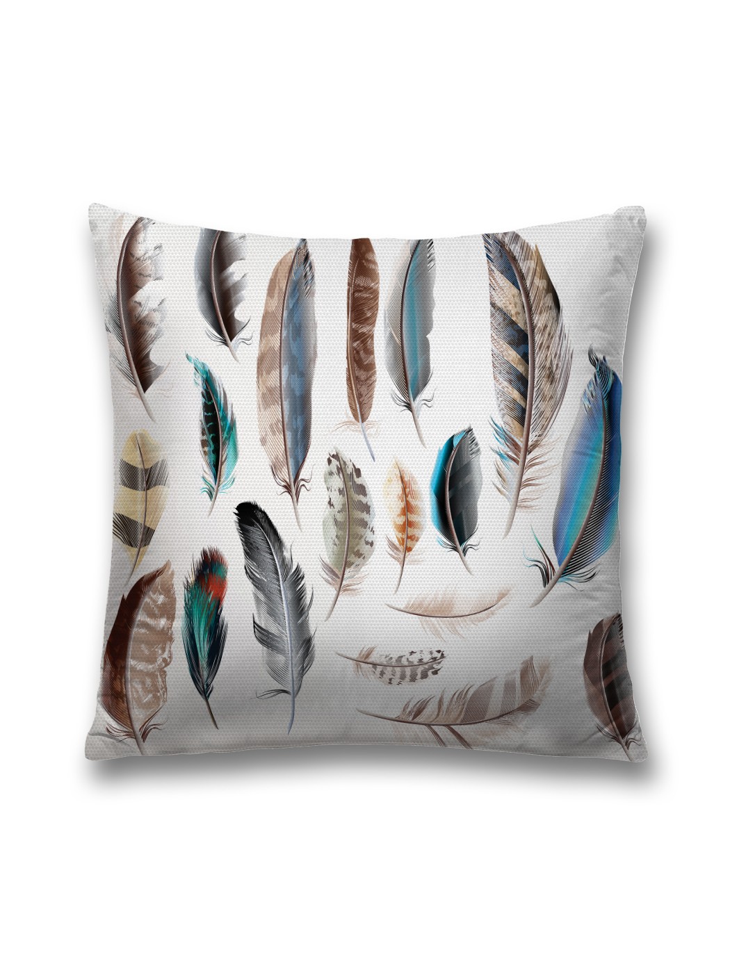 

Наволочка JoyArty декоративная "Перья на любой вкус" на молнии, 45x45 см, Белый