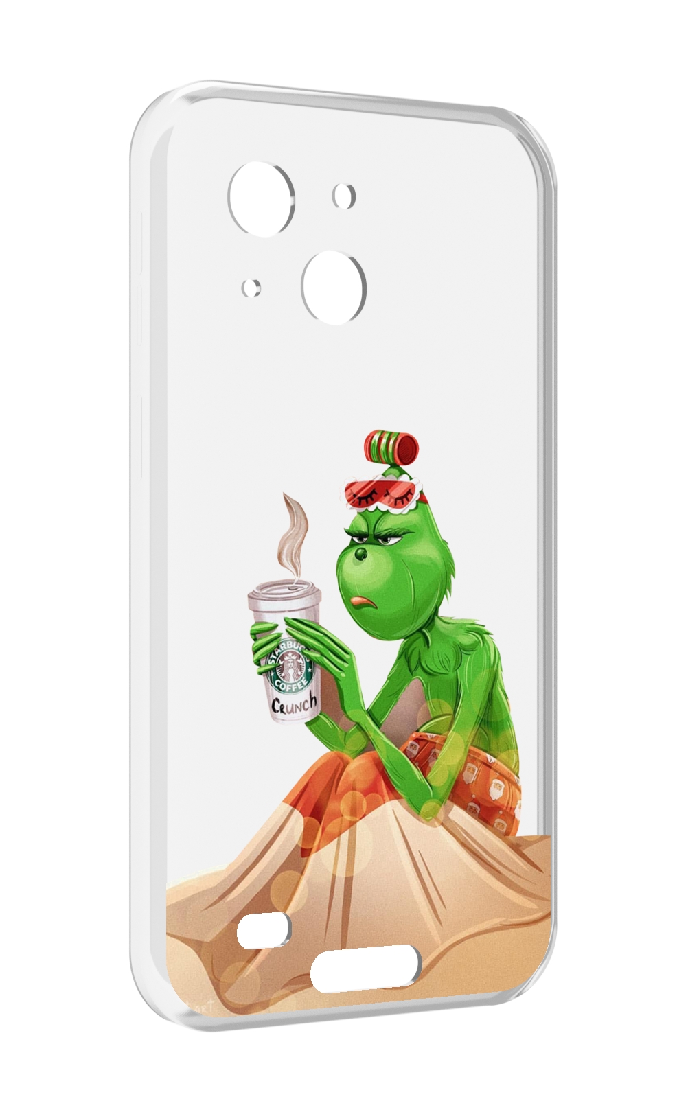 

Чехол MyPads Гринч-в-платье для Oukitel WP20 / WP20 Pro, Прозрачный, Tocco