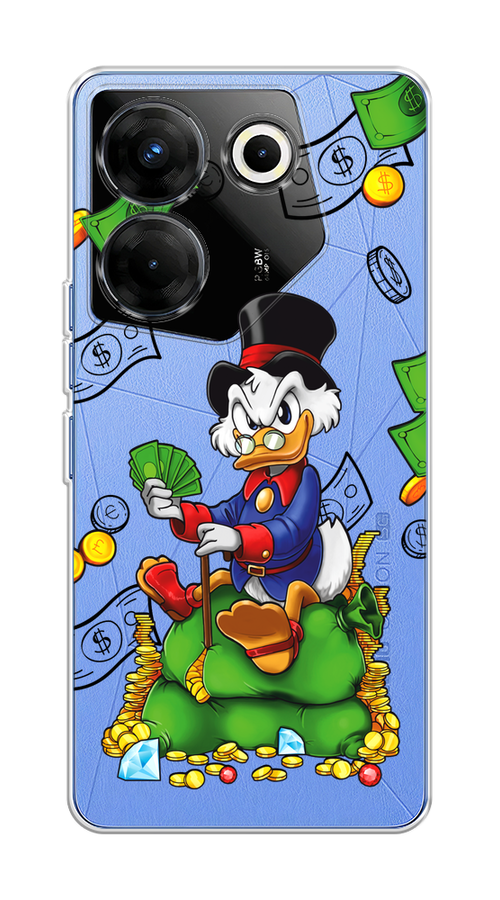 

Чехол на Tecno Camon 20 Pro 5G "Scrooge Richness", Черный;синий;зеленый, 304050-1