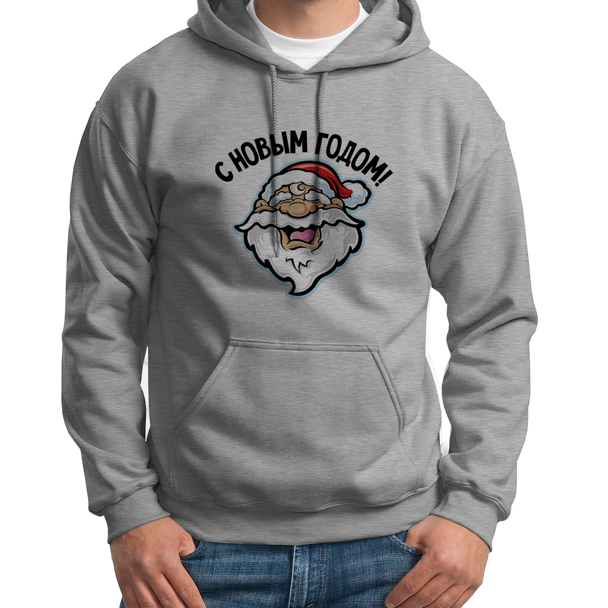 

Худи унисекс CoolPodarok С новым годом серое 50 RU, S0113702