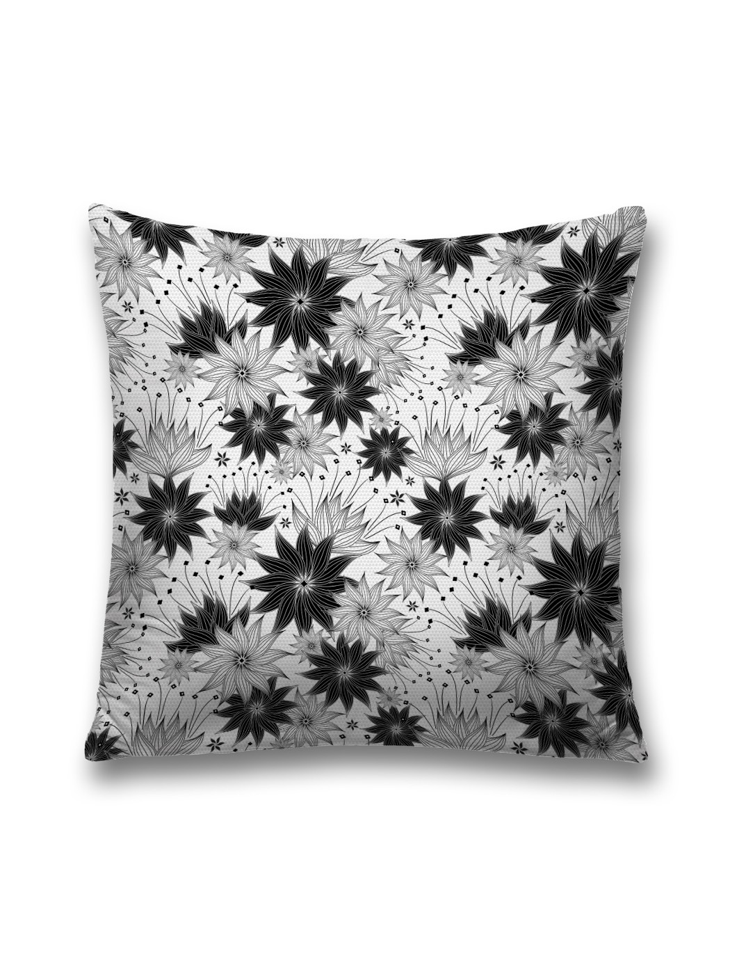 

Наволочка JoyArty декоративная "Цветочные узоры" на молнии, 45x45 см, Белый