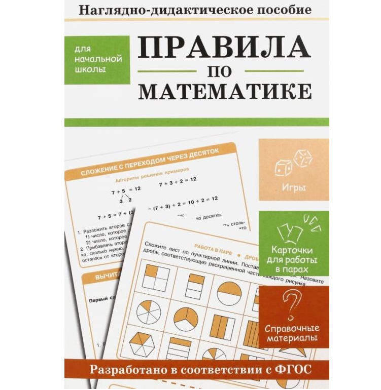 

НАГЛЯДНО-ДИДАКТИЧЕСКОЕ ПОСОБИЕ. Правила по математике