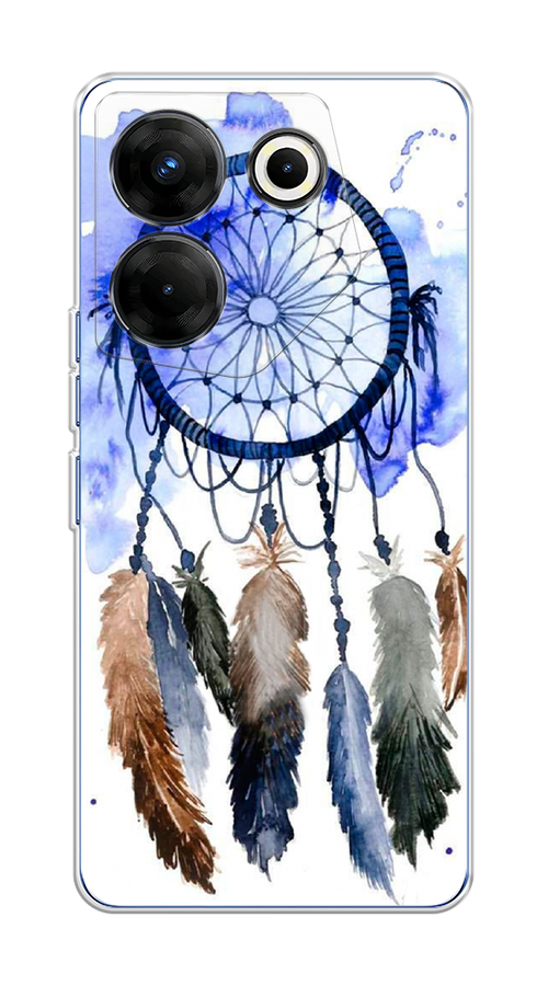 

Чехол на Tecno Camon 20 Pro 5G "Ловец снов 1", Коричневый;синий, 304050-1