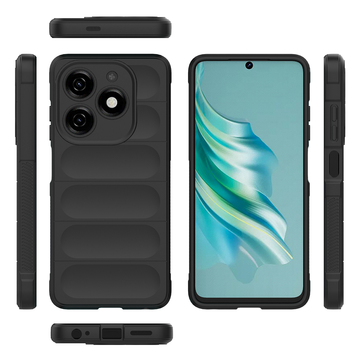 

Противоударный чехол Flexible Case для TECNO Spark 20 ,черный, 431193376