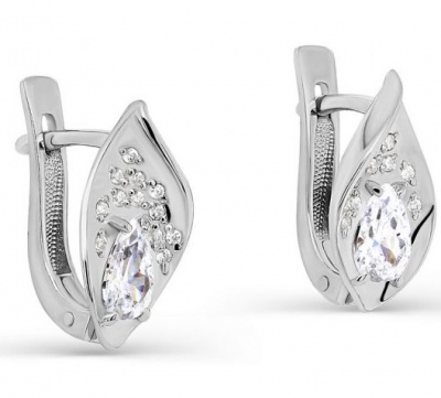 

Серьги из серебра с фианитом Kabarovsky 12-295-7900, 12-295-7900