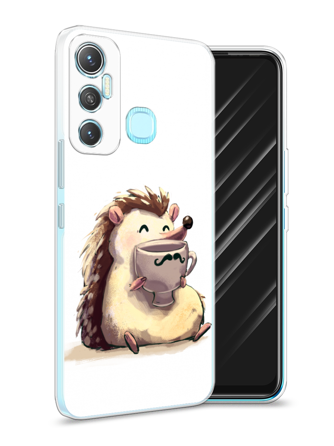 

Чехол Awog на Infinix HOT 11 64 GB "Еж кофеман", Разноцветный, 3100750-10