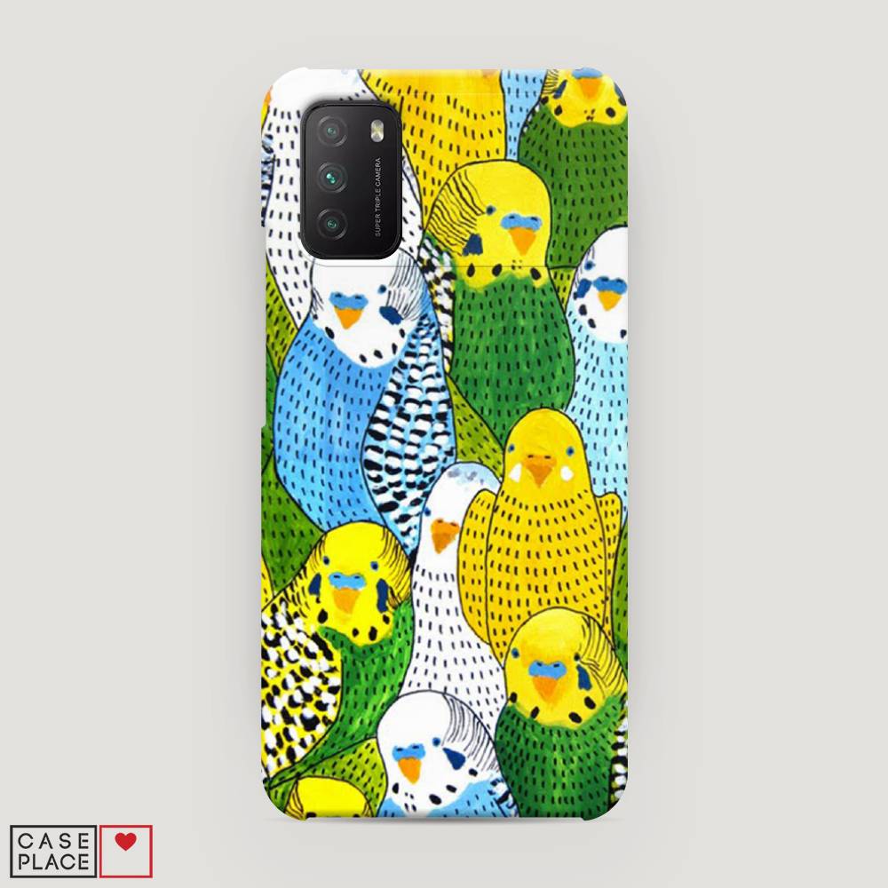 

Пластиковый чехол "Попугаи" на Xiaomi Poco M3, 39520-1