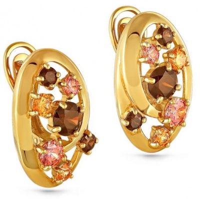 

Серьги из серебра с фианитом Kabarovsky 12-021-0987, 12-021-0987