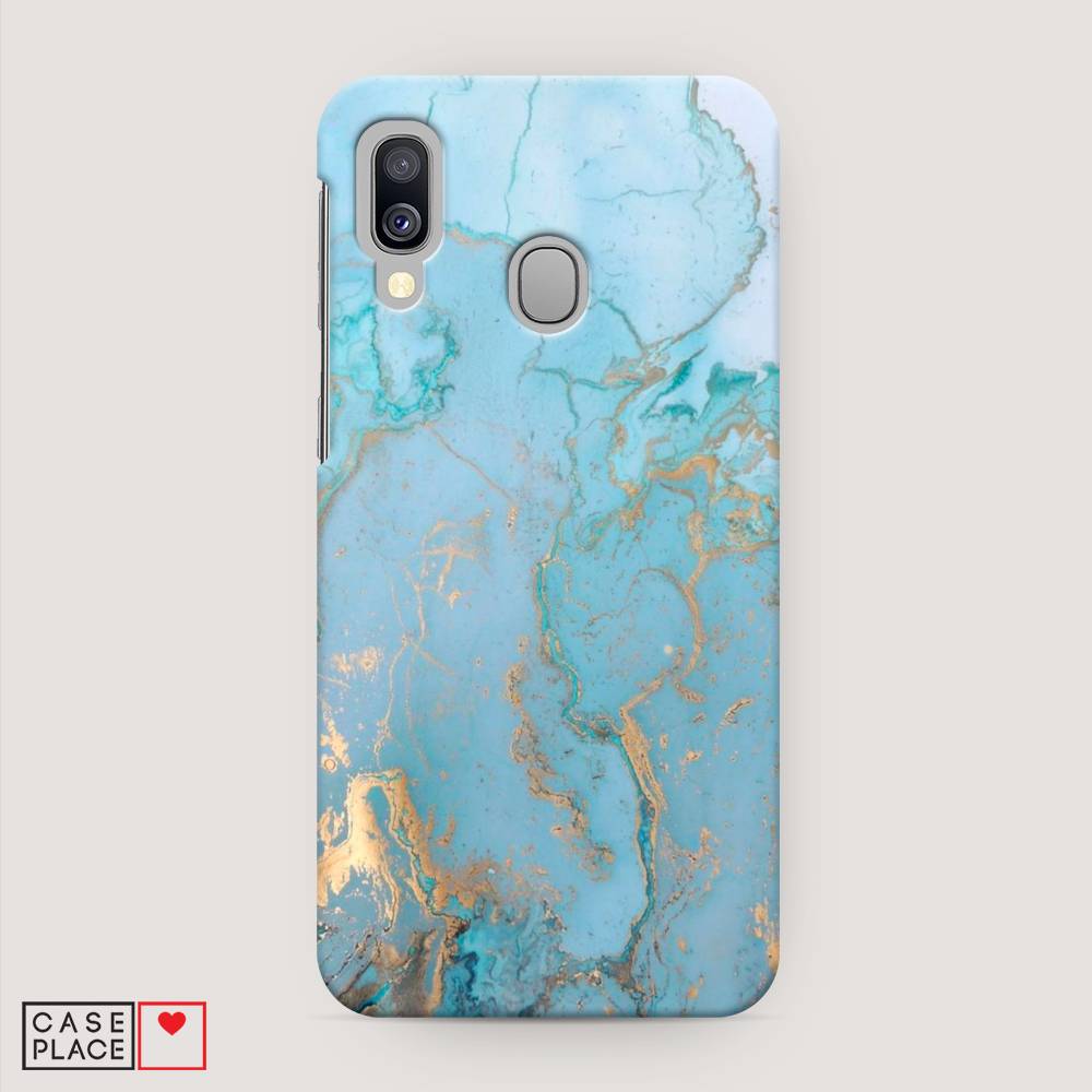 

Пластиковый чехол "Голубой мрамор рисунок" на Samsung Galaxy A40