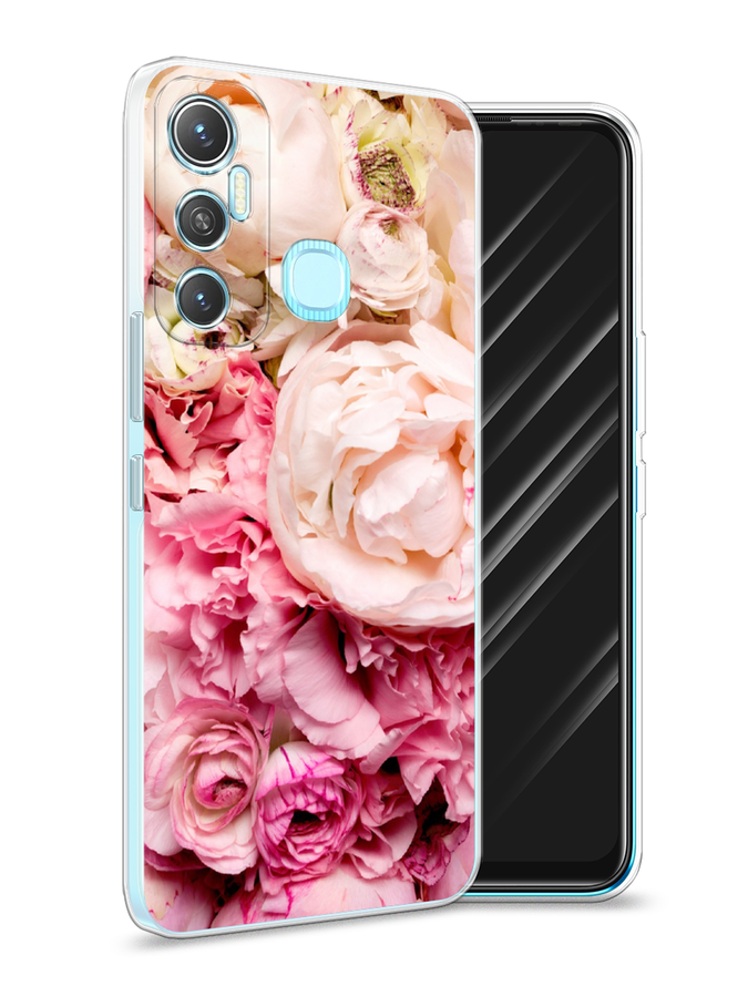 

Чехол Awog на Infinix HOT 11 64 GB "Пионы яркие", Разноцветный, 3100750-8