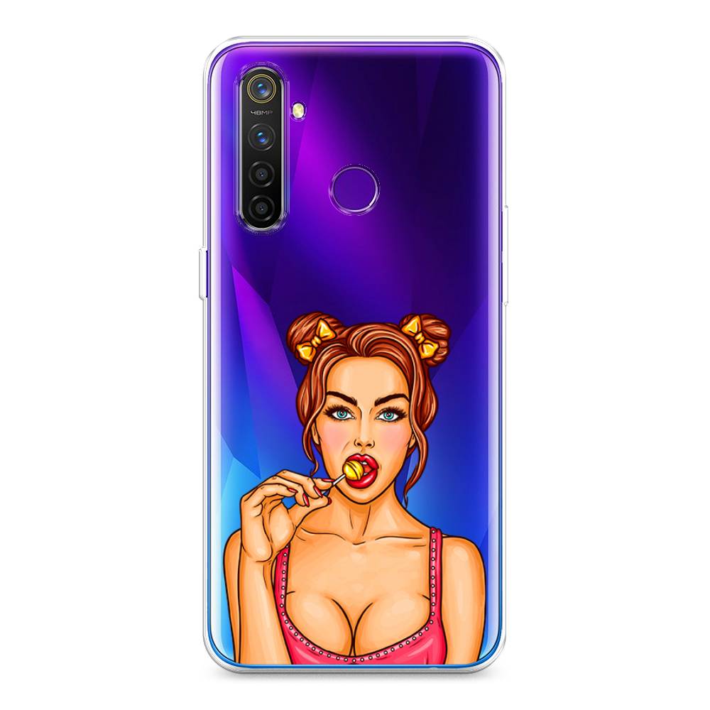 

Чехол Awog на Realme 5 Pro "Вкусный леденец", Разноцветный