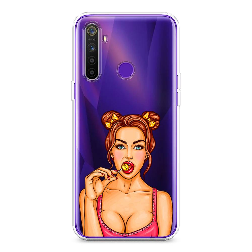 

Чехол Awog на Realme 5 "Вкусный леденец", Разноцветный