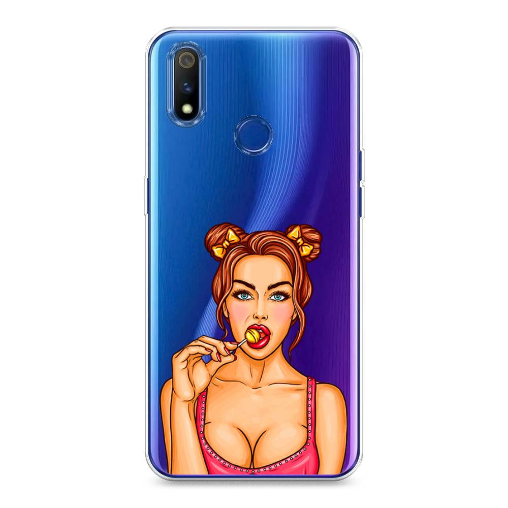 

Чехол Awog на Realme 3 Pro "Вкусный леденец", Разноцветный