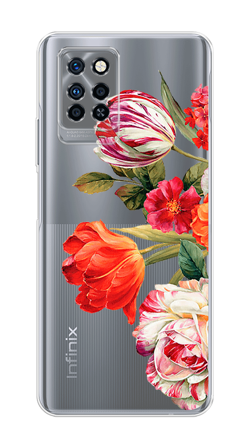 

Чехол Awog на Infinix Note 10 Pro "Весенний букет", Разноцветный, 3100150-8