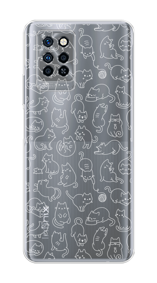 

Чехол Awog на Infinix Note 10 Pro "Шкодливые котики", Разноцветный, 3100150-2