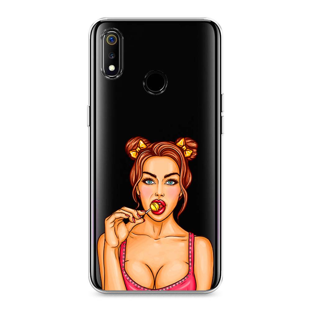 

Чехол Awog на Realme 3 "Вкусный леденец", Разноцветный