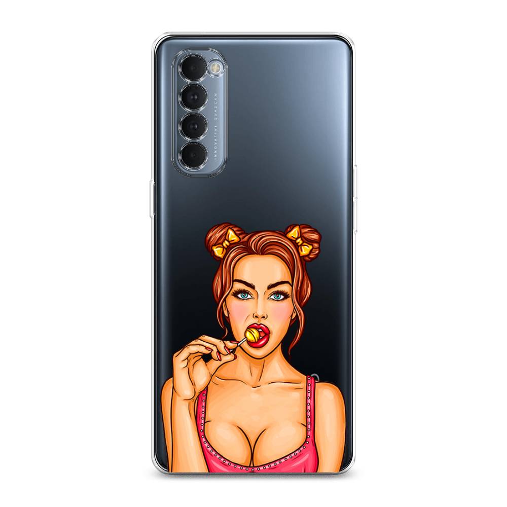 

Чехол Awog на Oppo Reno 4 Pro "Вкусный леденец", Разноцветный