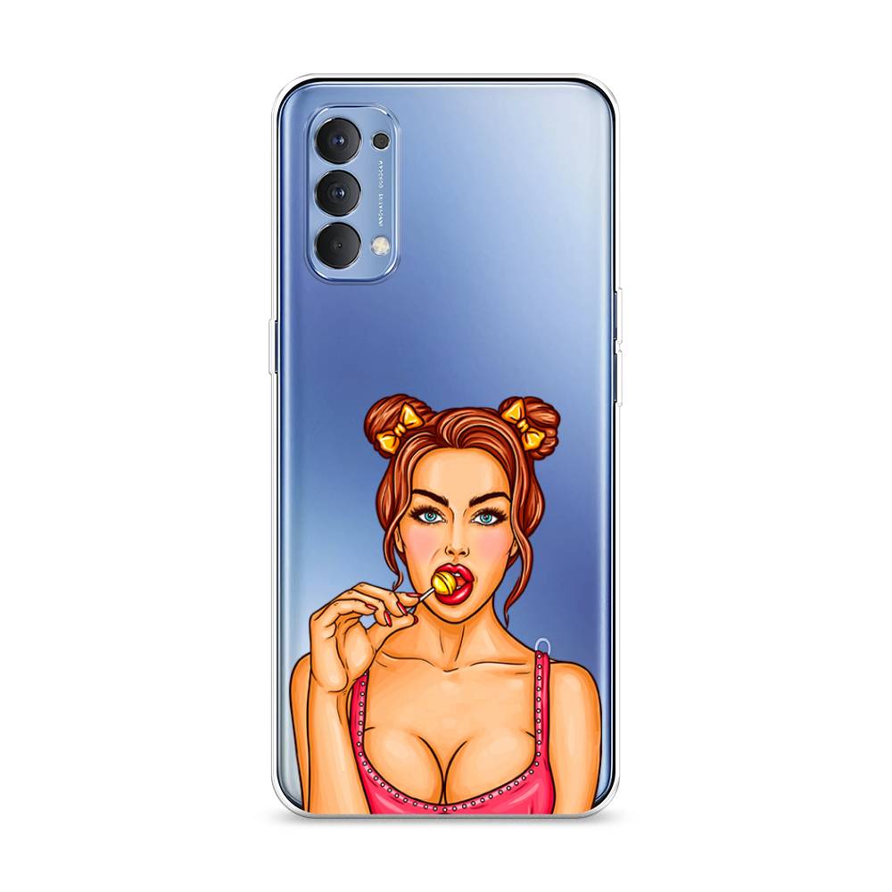 

Чехол Awog на Oppo Reno 4 4G "Вкусный леденец", Разноцветный