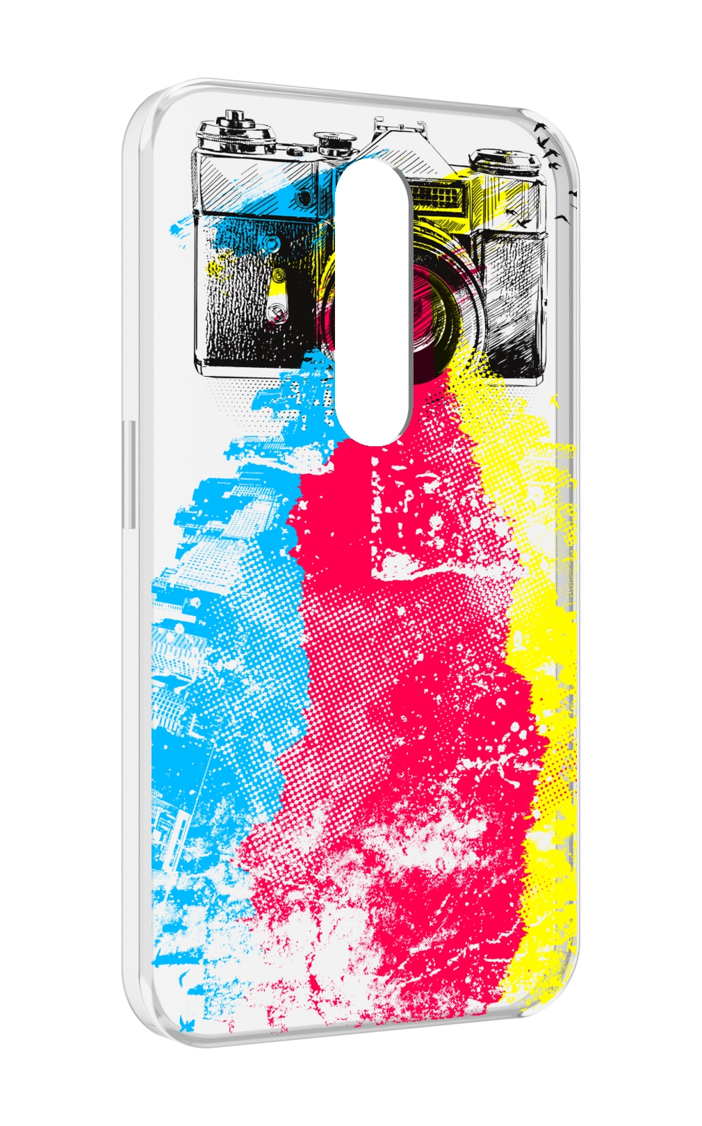 

Чехол MyPads цветной фотоаппарат для Motorola Moto X Force (XT1585 / XT1581), Прозрачный, Tocco