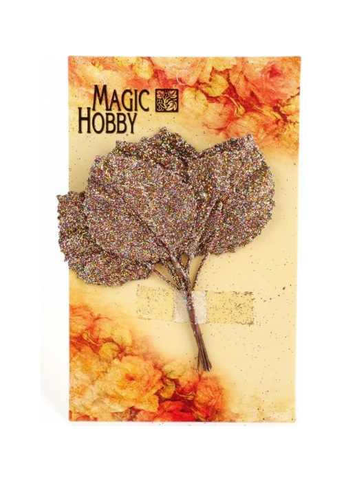 Листочки декоративные Magic 4 Hobby, 10штук цвет коричневый TBY L22