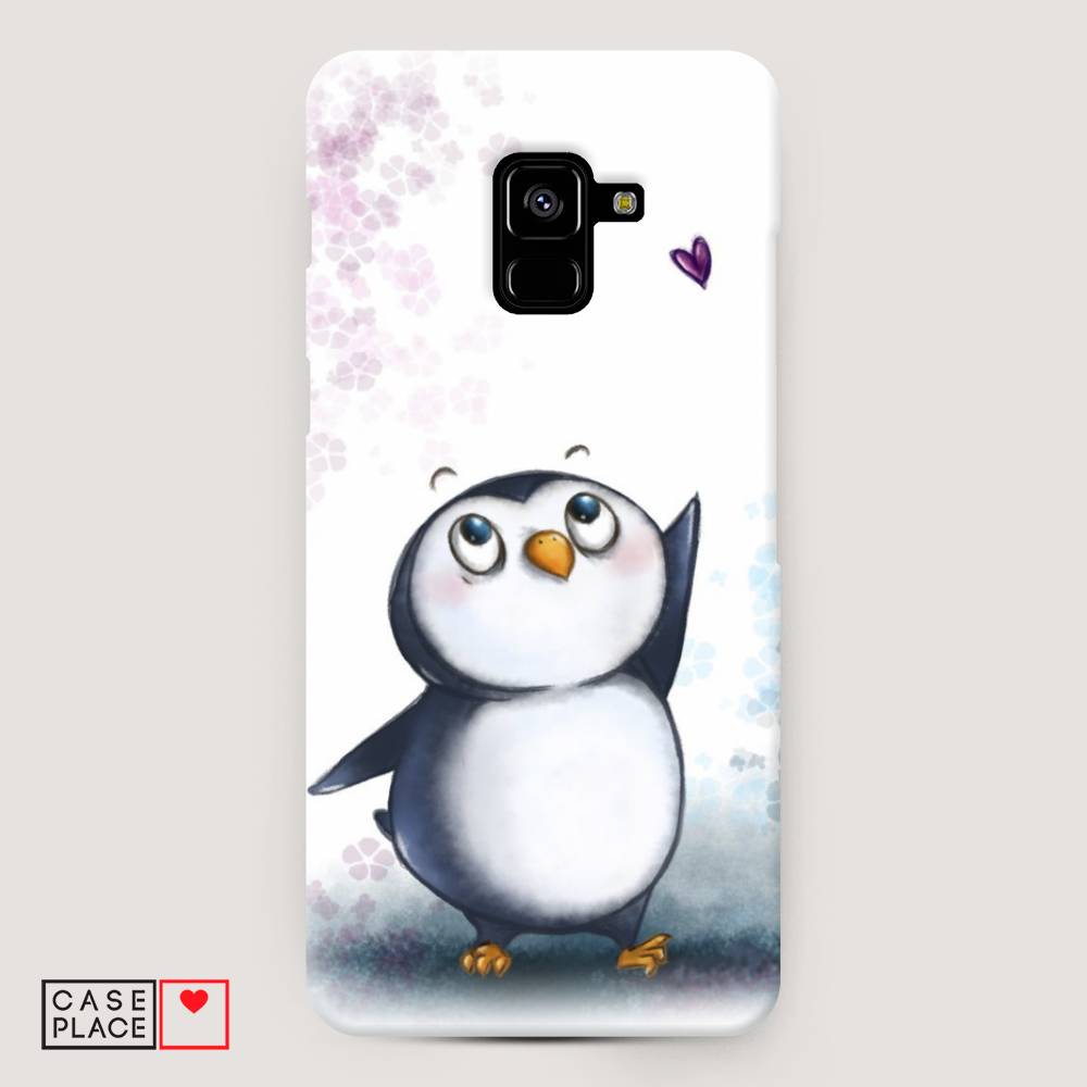 

Чехол Awog "Пингвин и сердечко" для Samsung Galaxy A8 +