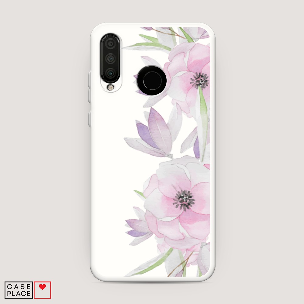 

Матовый силиконовый чехол "Звездочки графика белая" на Honor 7X