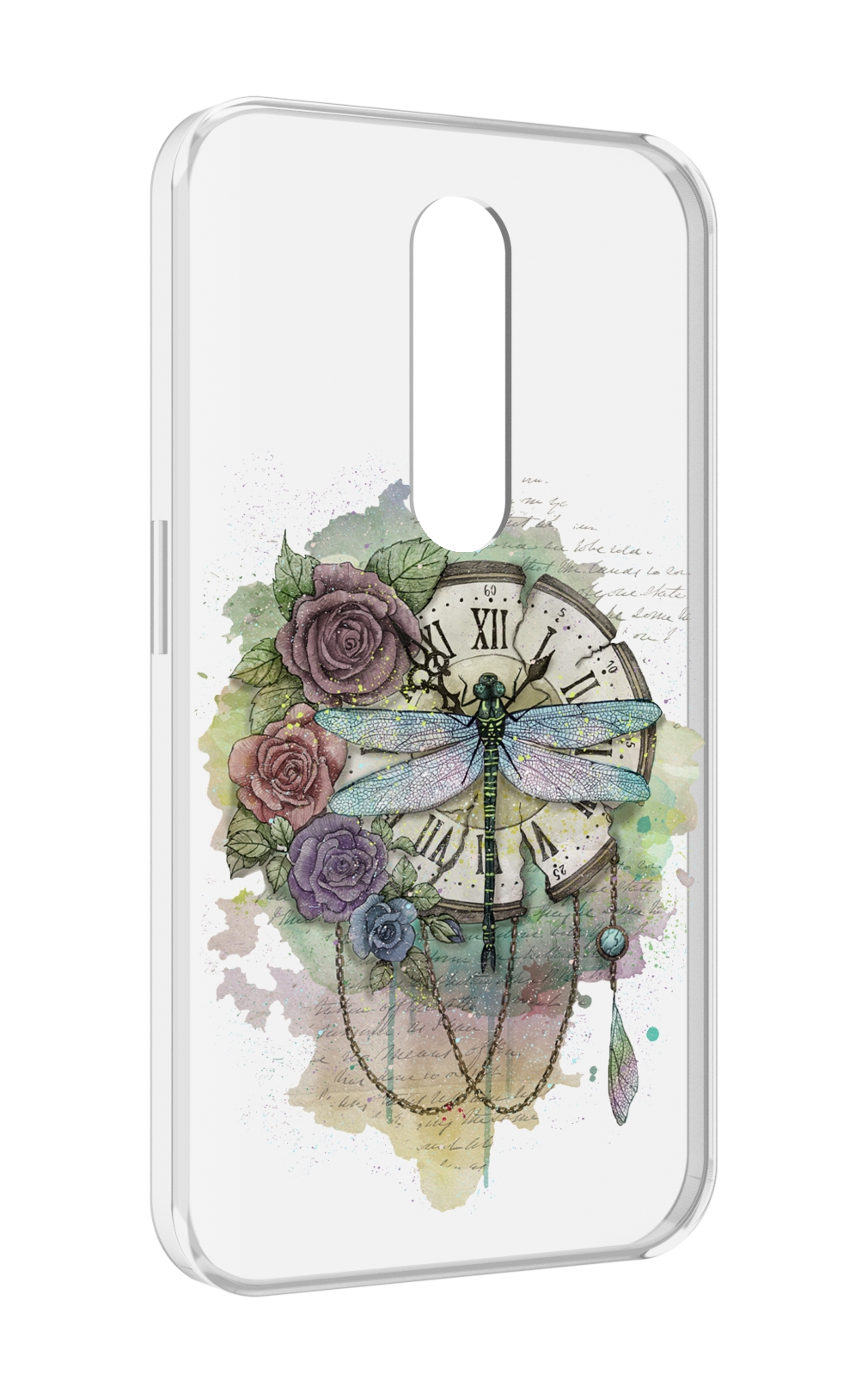 Чехол MyPads старинные часы в цветах для Motorola Moto X Force (XT1585 / XT1581)