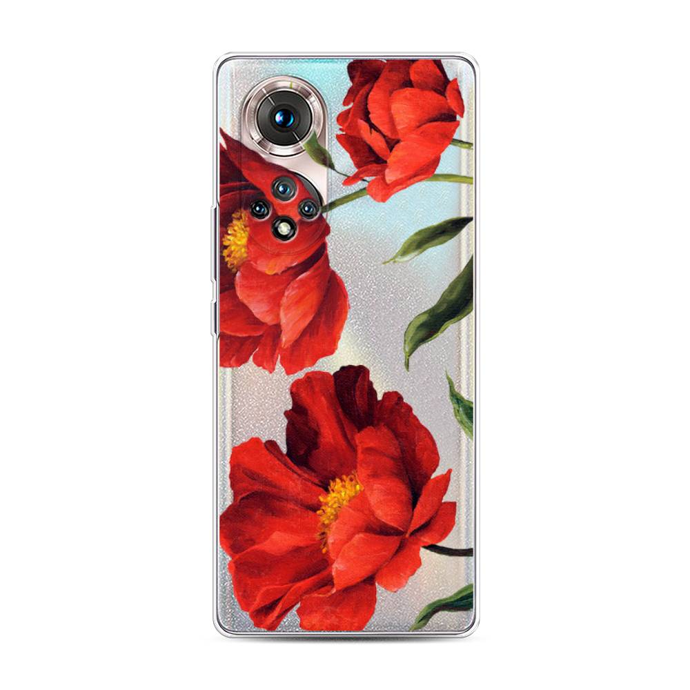

Чехол Awog "Красные маки" для Honor 50 Pro, 6105550-8