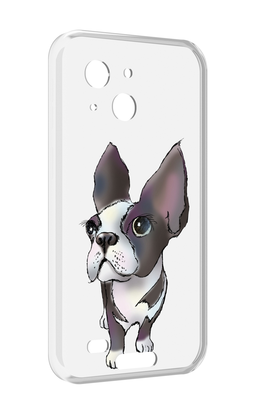 

Чехол MyPads Бульдожка для Oukitel WP20 / WP20 Pro, Прозрачный, Tocco