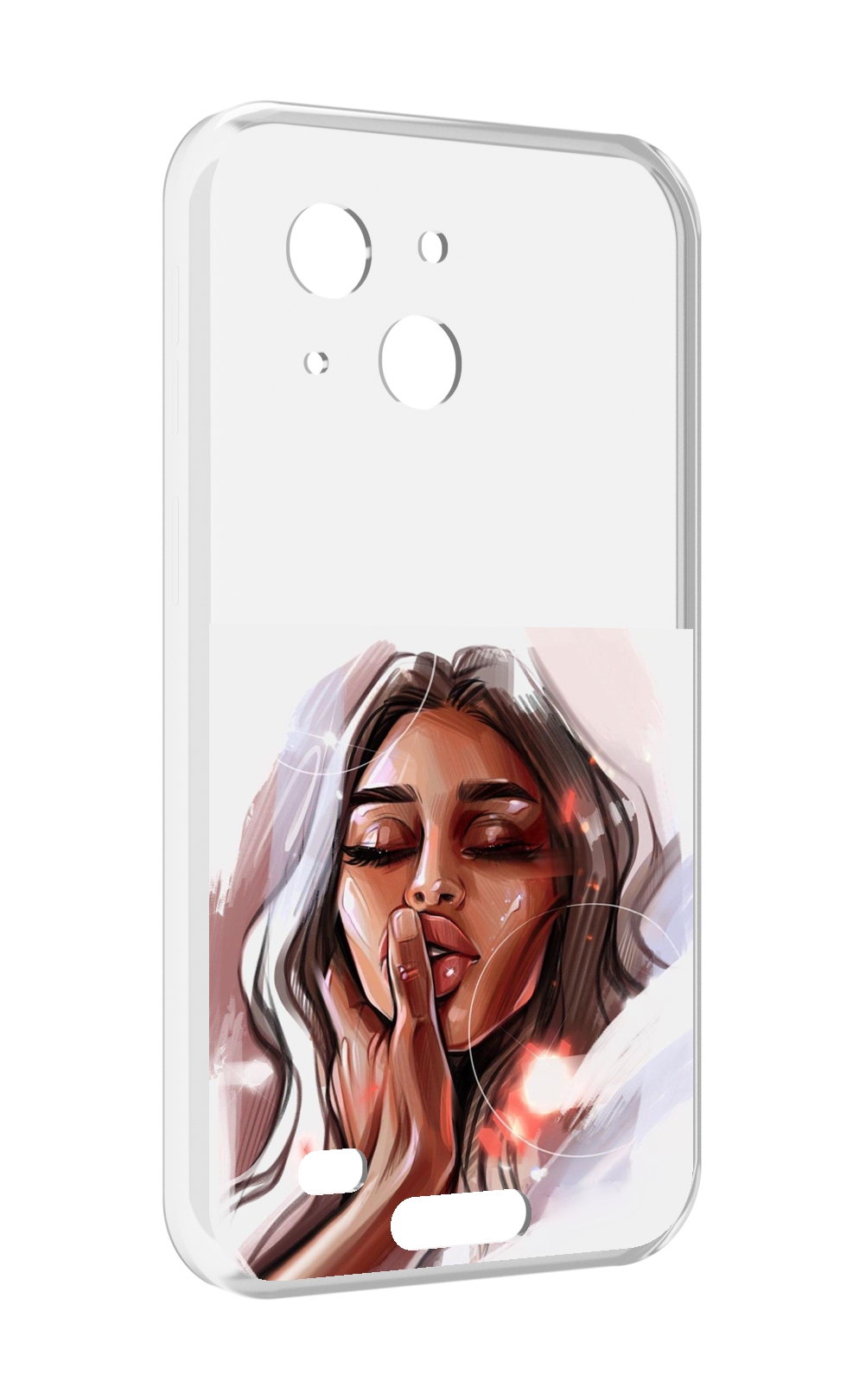 

Чехол MyPads Большие-губы женский для Oukitel WP20 / WP20 Pro, Прозрачный, Tocco
