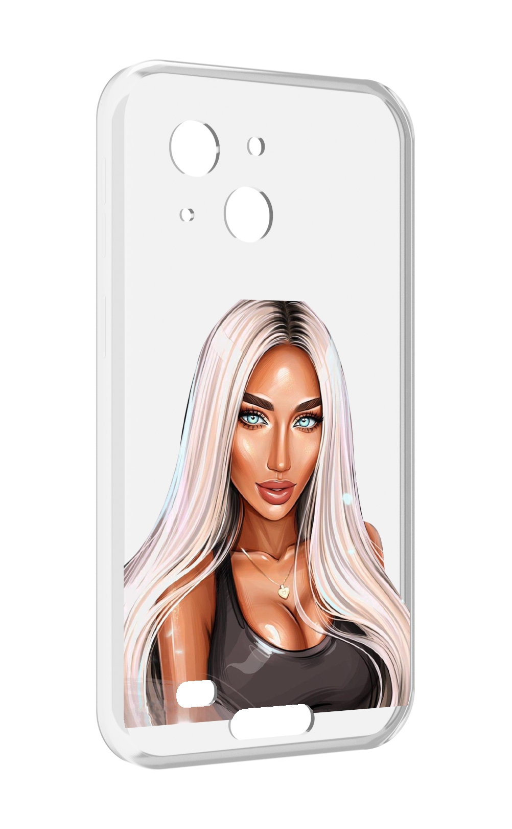 

Чехол MyPads Блондинка женский для Oukitel WP20 / WP20 Pro, Прозрачный, Tocco