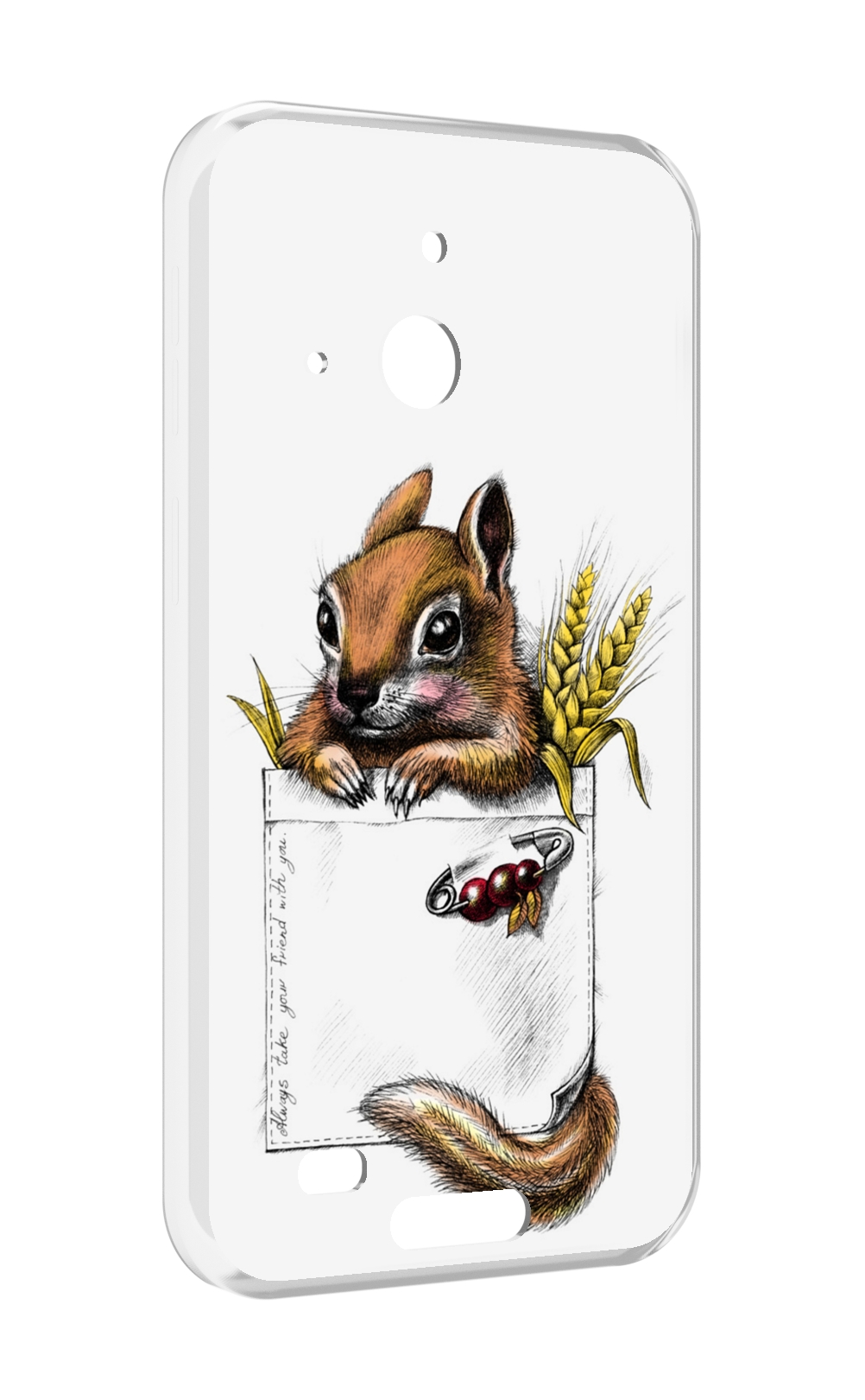 

Чехол MyPads Белочка для Oukitel WP20 / WP20 Pro, Прозрачный, Tocco