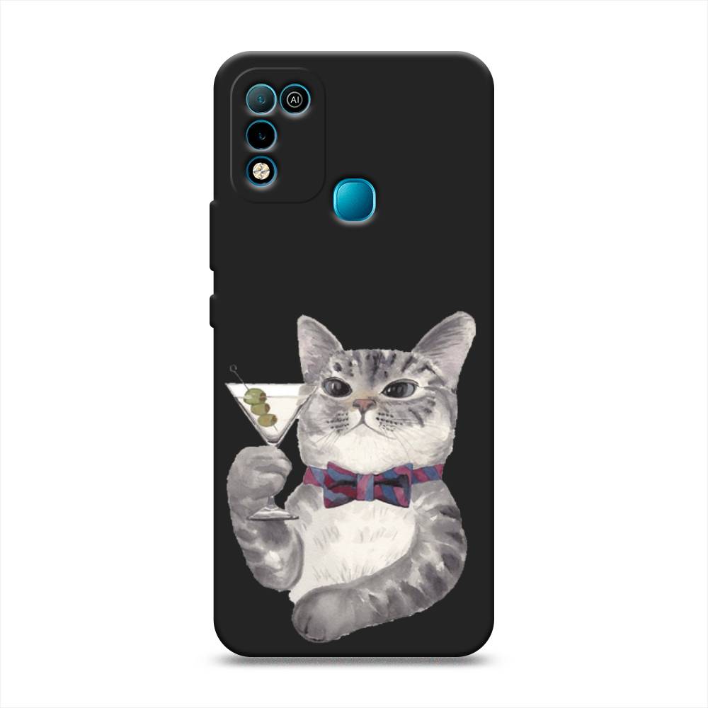 

Матовый силиконовый чехол "Кот джентльмен" на Infinix HOT 11 Play, Кот джентльмен