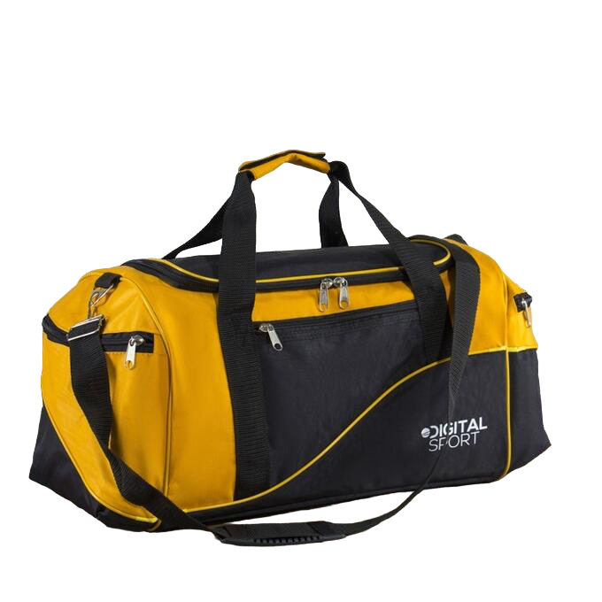 ЗФТС отдел на молнии, 3 наружных кармана, длинный ремень, черный/желтый