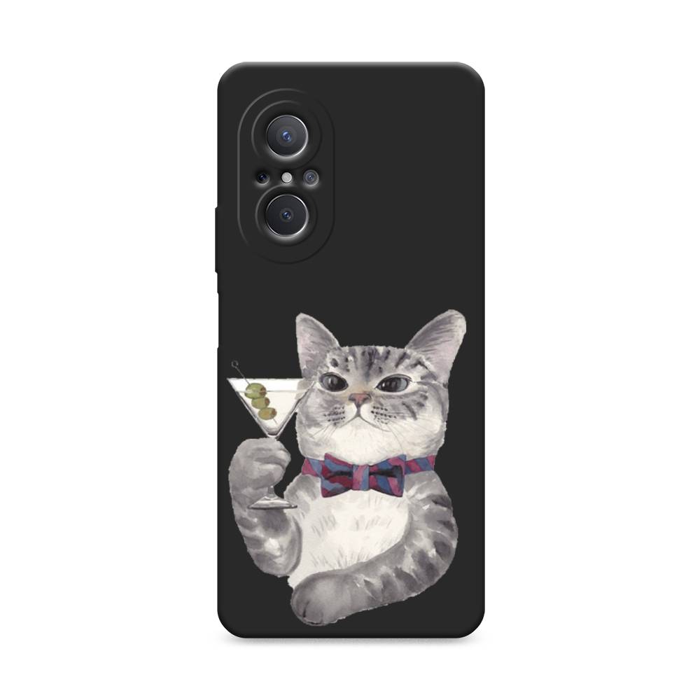 

Матовый силиконовый чехол "Кот джентльмен" на Huawei Nova 9 SE, Кот джентльмен