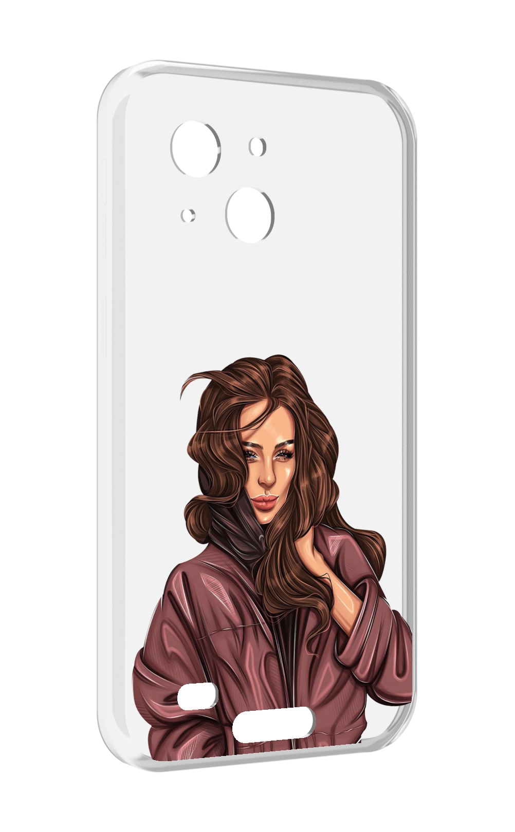 

Чехол MyPads Арт-рисунок-девушки для Oukitel WP20 / WP20 Pro, Прозрачный, Tocco