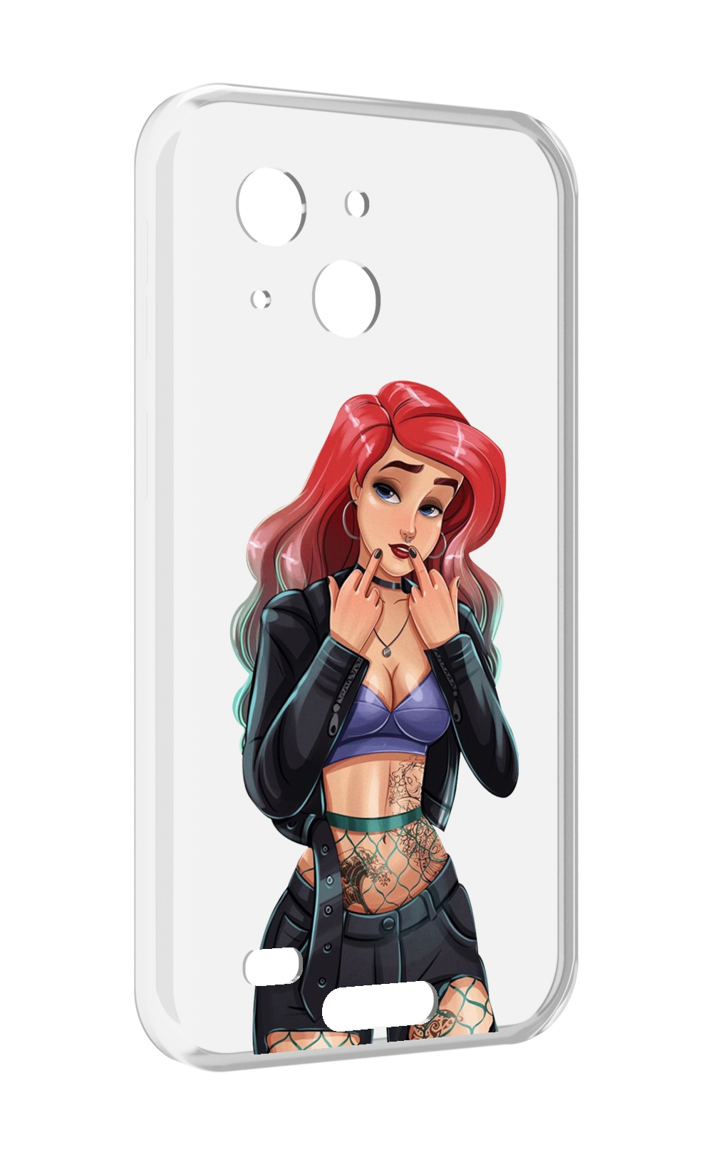 

Чехол MyPads Ариэль-русалочка-готика для Oukitel WP20 / WP20 Pro, Прозрачный, Tocco