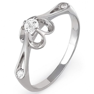 Кольцо из серебра с фианитом р. 17,5 Kabarovsky 1-021-7900