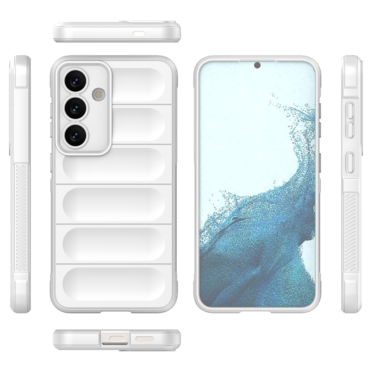 

Противоударный чехол Flexible Case для Samsung Galaxy S24+ ,белый, 431191723