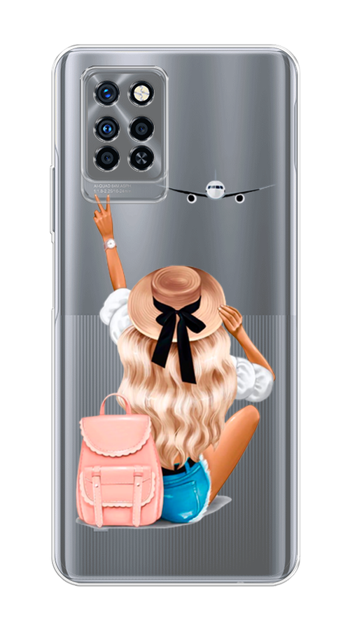 

Чехол Awog на Infinix Note 10 Pro "Автостопом самолетом", Разноцветный, 3100150-7