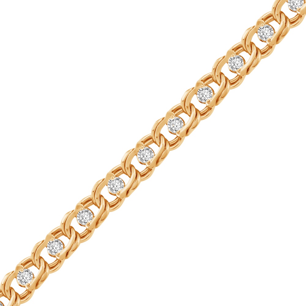 

Браслет из серебра р.  585Gold 805002323, фианит, 805002323
