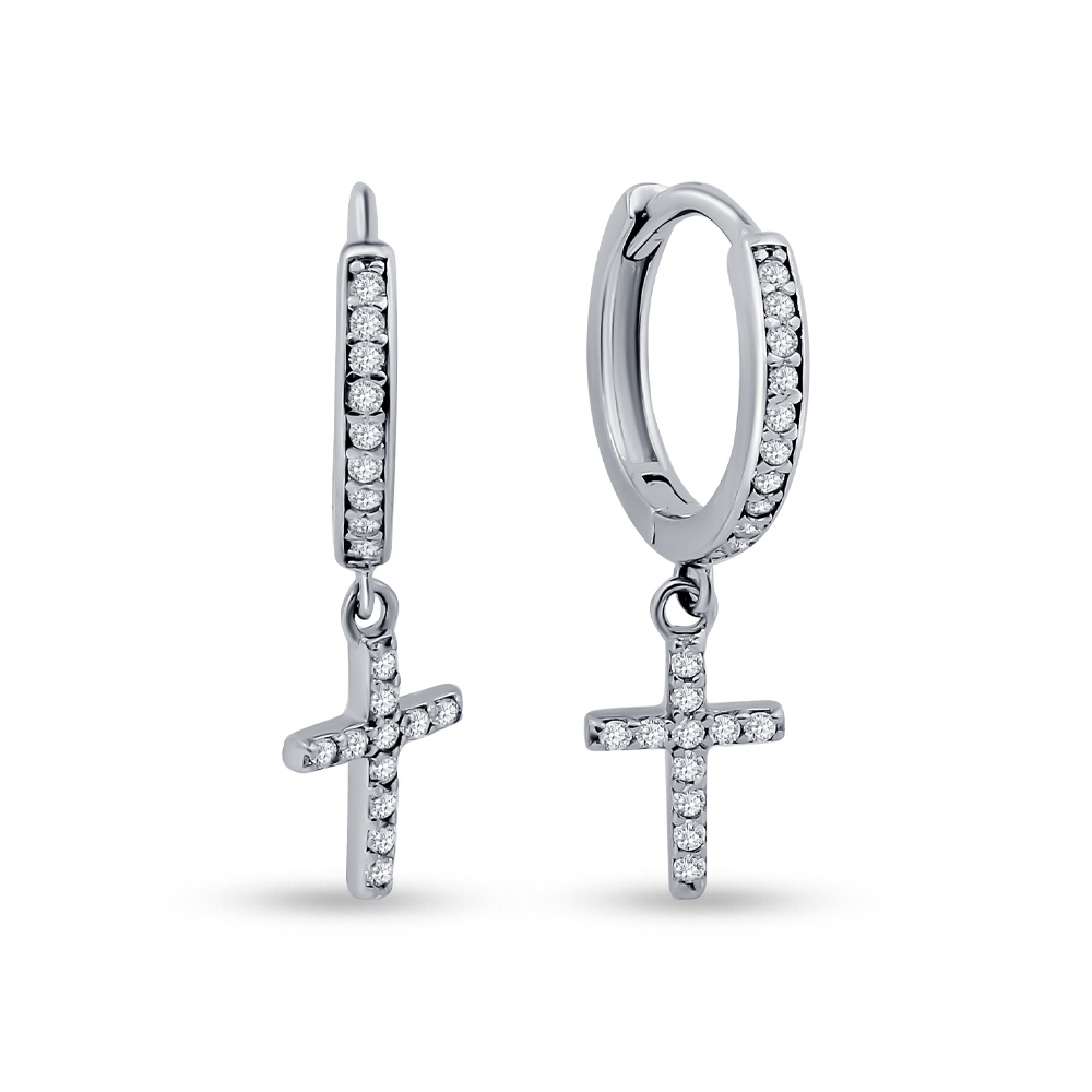 

Серьги подвески из серебра 585Gold 702009167, фианит, 702009167