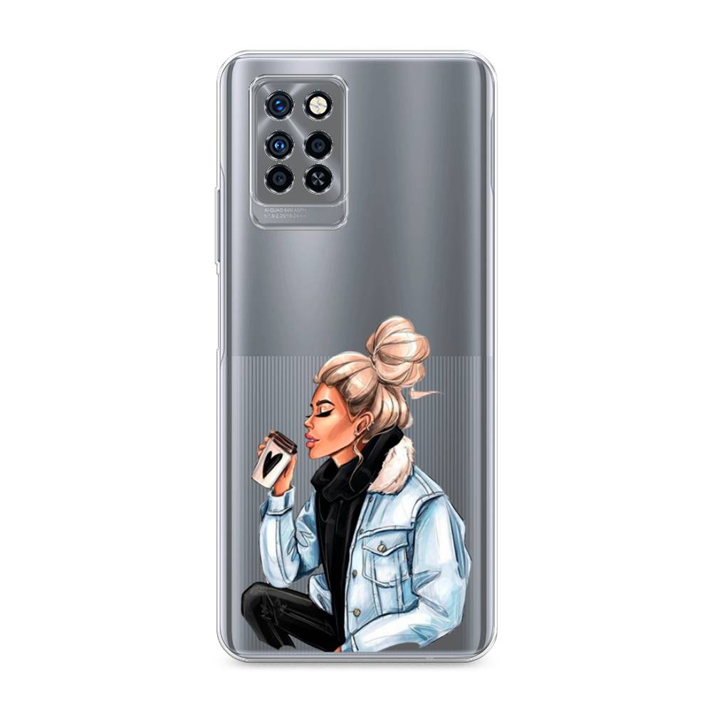 

Чехол Awog на Infinix Note 10 Pro "Cute girl", Разноцветный, 3100150-7