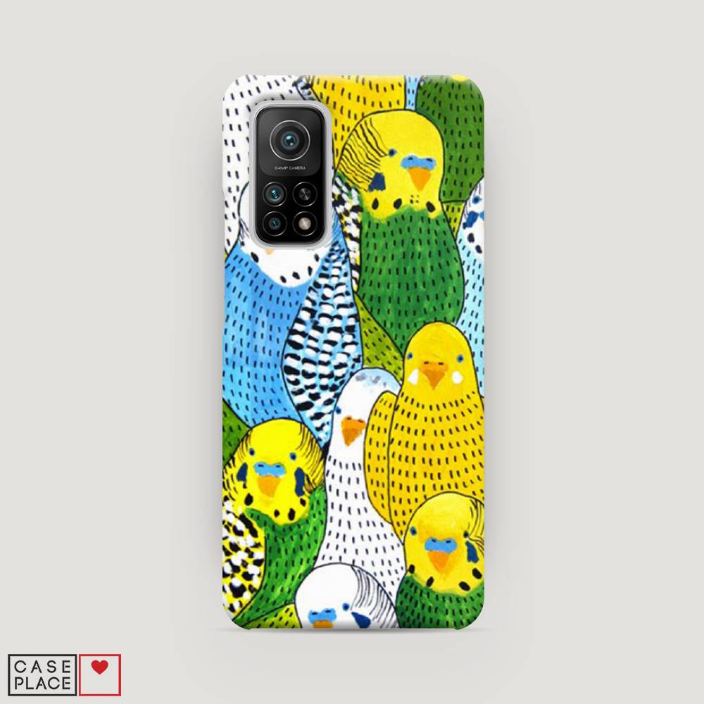 

Пластиковый чехол "Попугаи" на Xiaomi Mi 10T, 39320-1